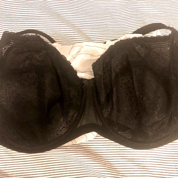 Understance Sierra Flexwire Balconette Lace Bra, Black 38G - Picture 1 of 7